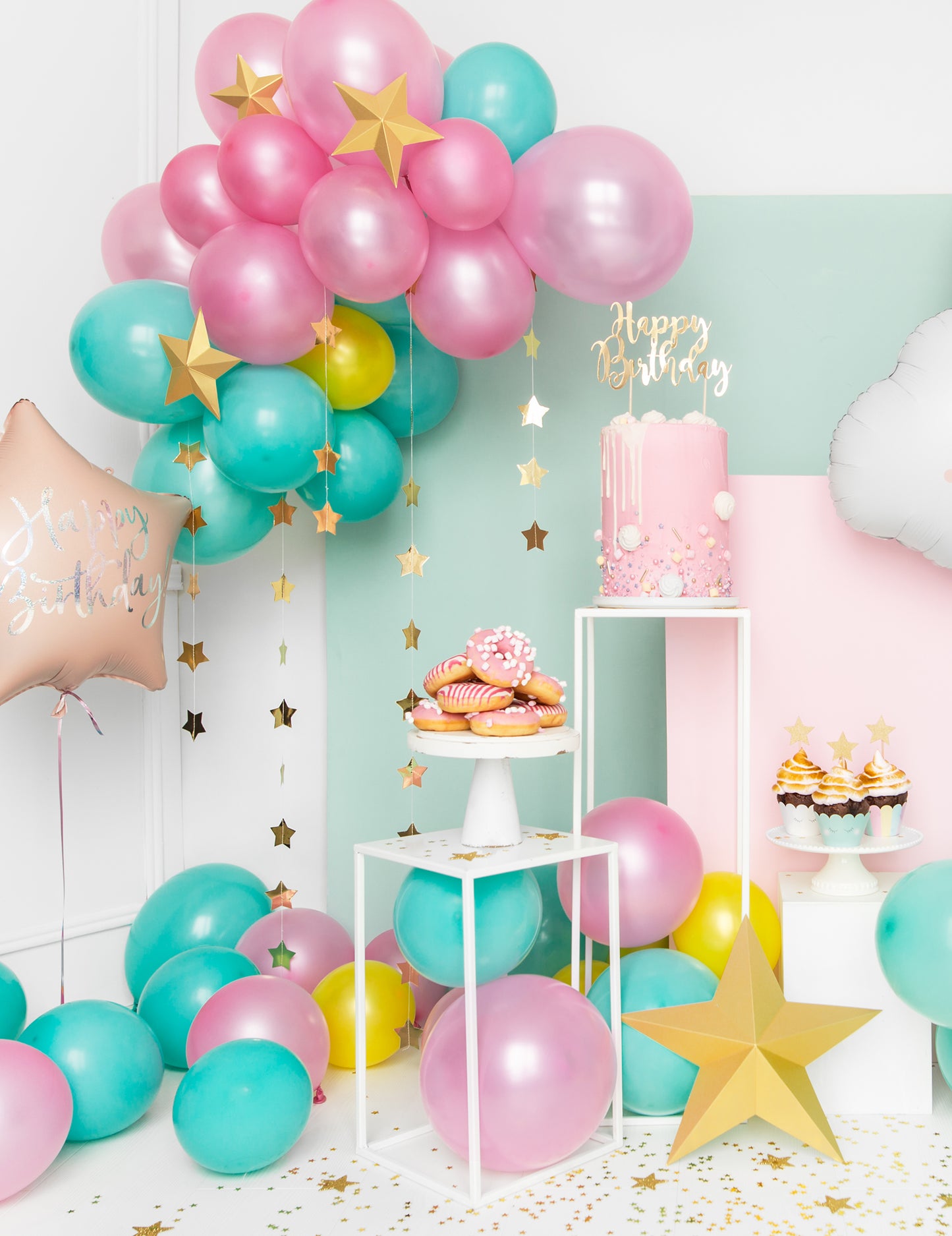 6 zvezdic za obešanje 3d zlati božič