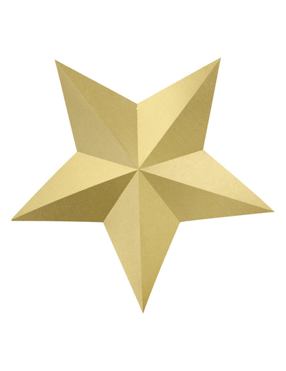 6 zvezdic za obešanje 3d zlati božič