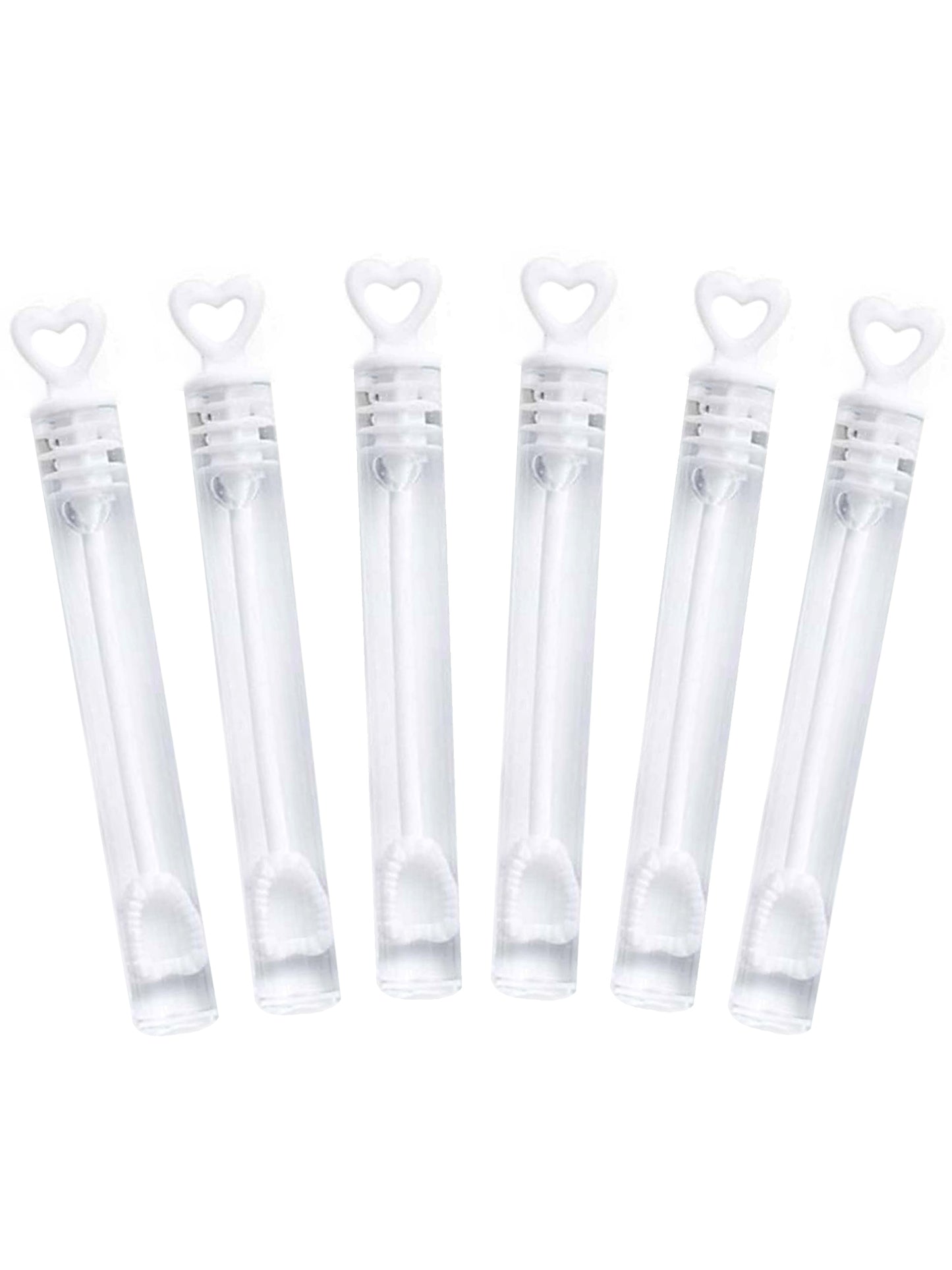 6 stekleničk poročnih mehurčkov s pokrovčki v obliki srca