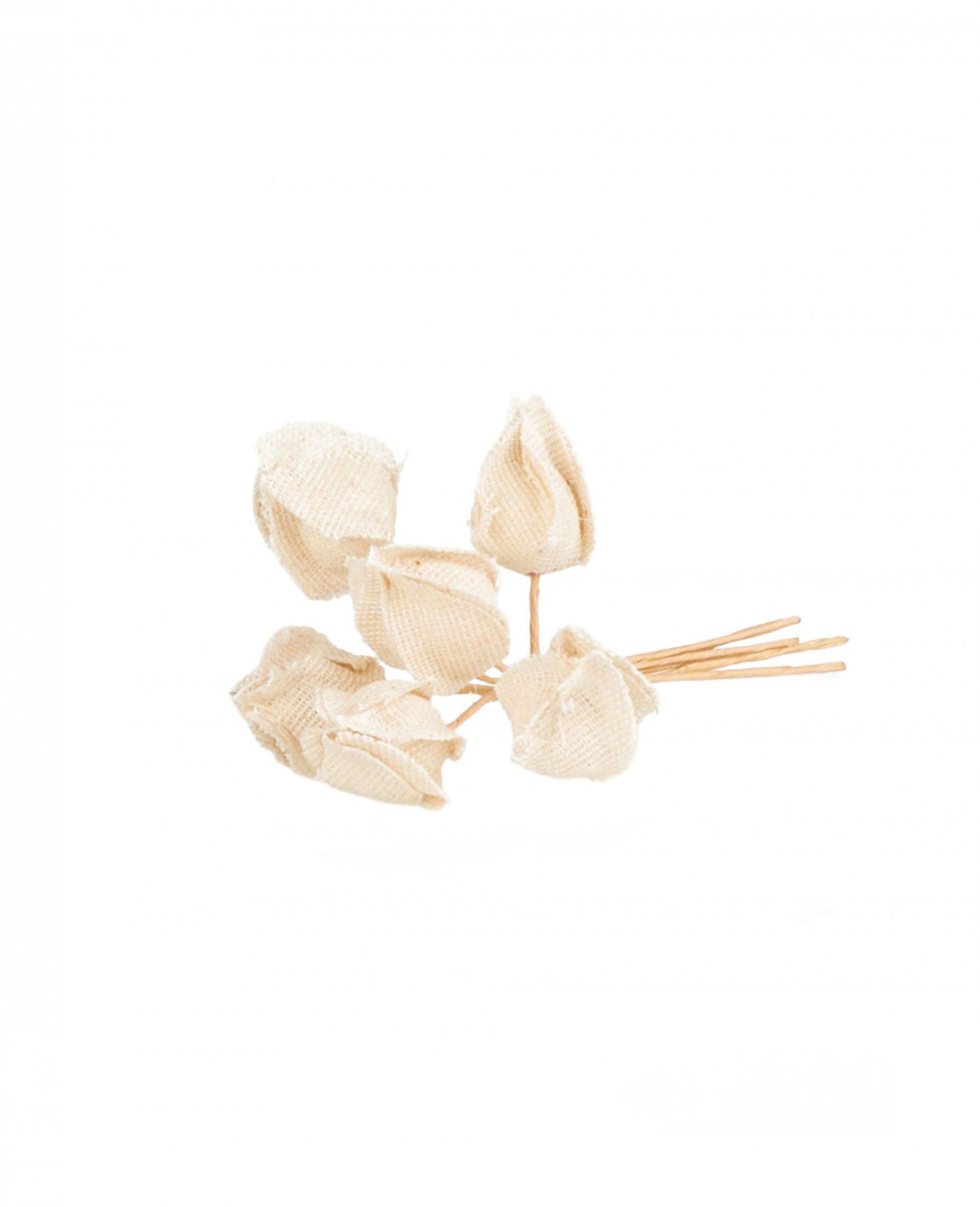 6 rožic v kletki ljubezni na steblih 2,8 x 12 cm rustikalna dekoracija