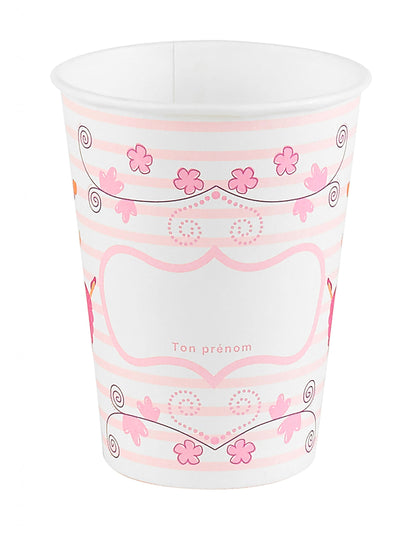 6 kartonskih skodelic 25 Cl 7,5 x 9,5 cm