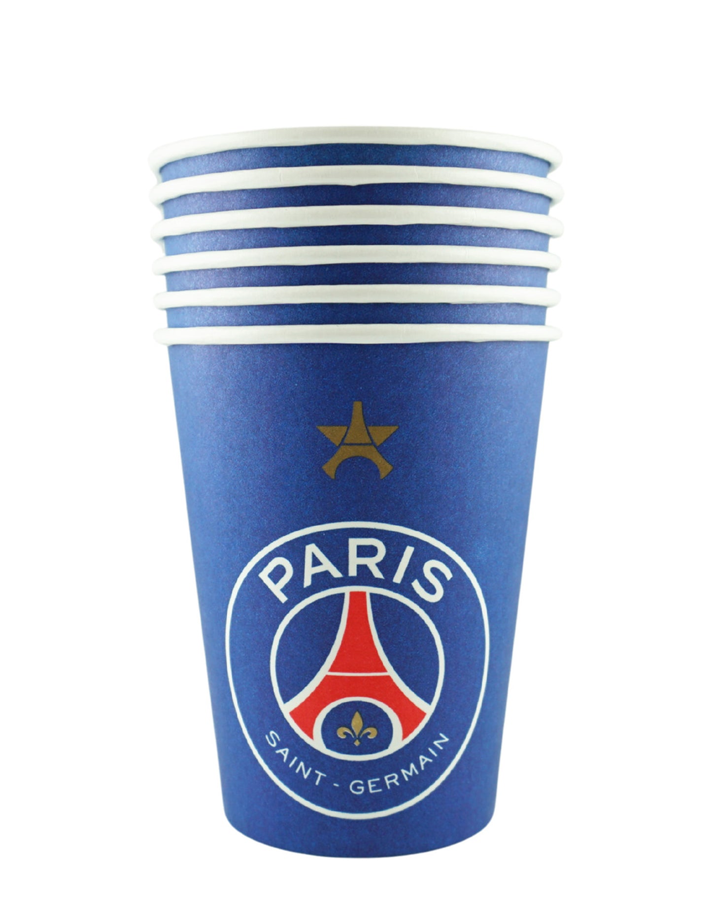 6 Gobelets en carton PSG™ 25 cl