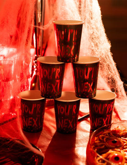 6 Kartonskih kozarcev You're Next 250 ml