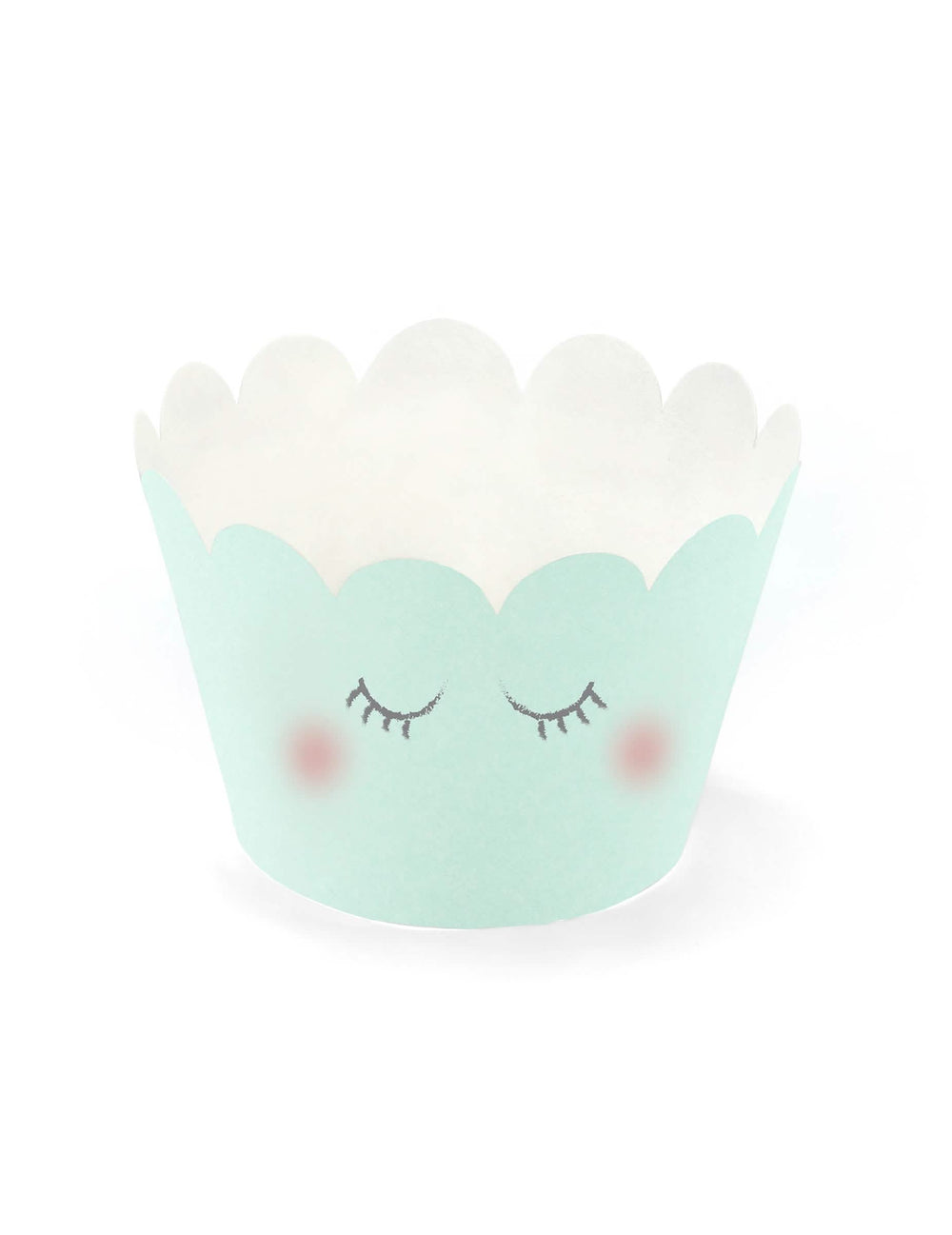 Pogled pastelno zelene različice z trepalnicami pastelnega samorogi cupcake oblačila