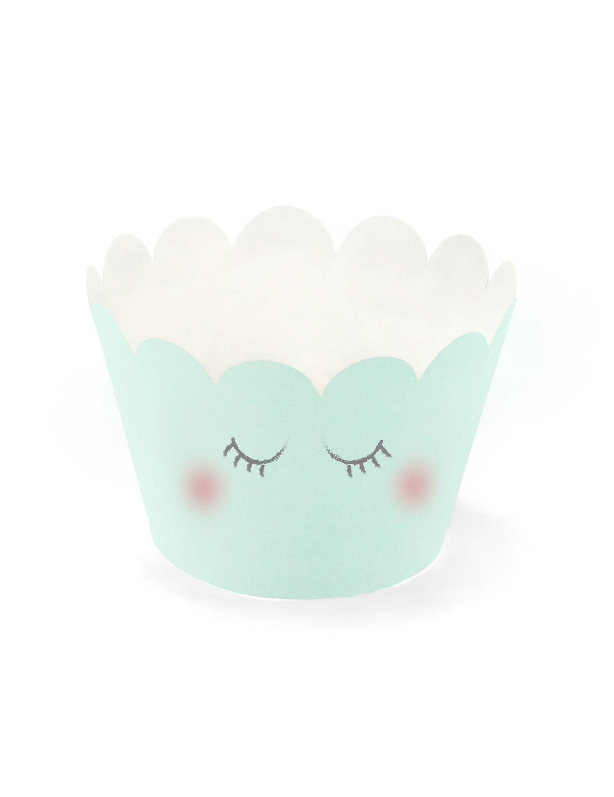 Pogled pastelno zelene različice z trepalnicami pastelnega samorogi cupcake oblačila