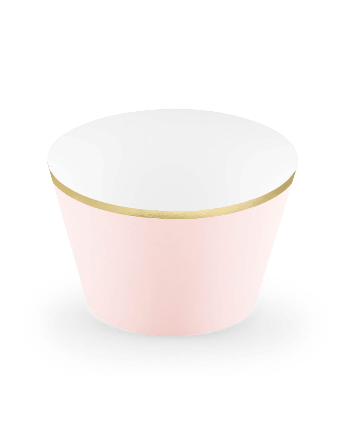 Ovitki za cupcake v puder roza in kovinsko zlati barvi iz kartona