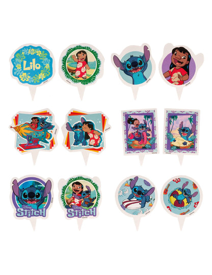 Set 6 okraskov za cupcakes s toperji Stitch™