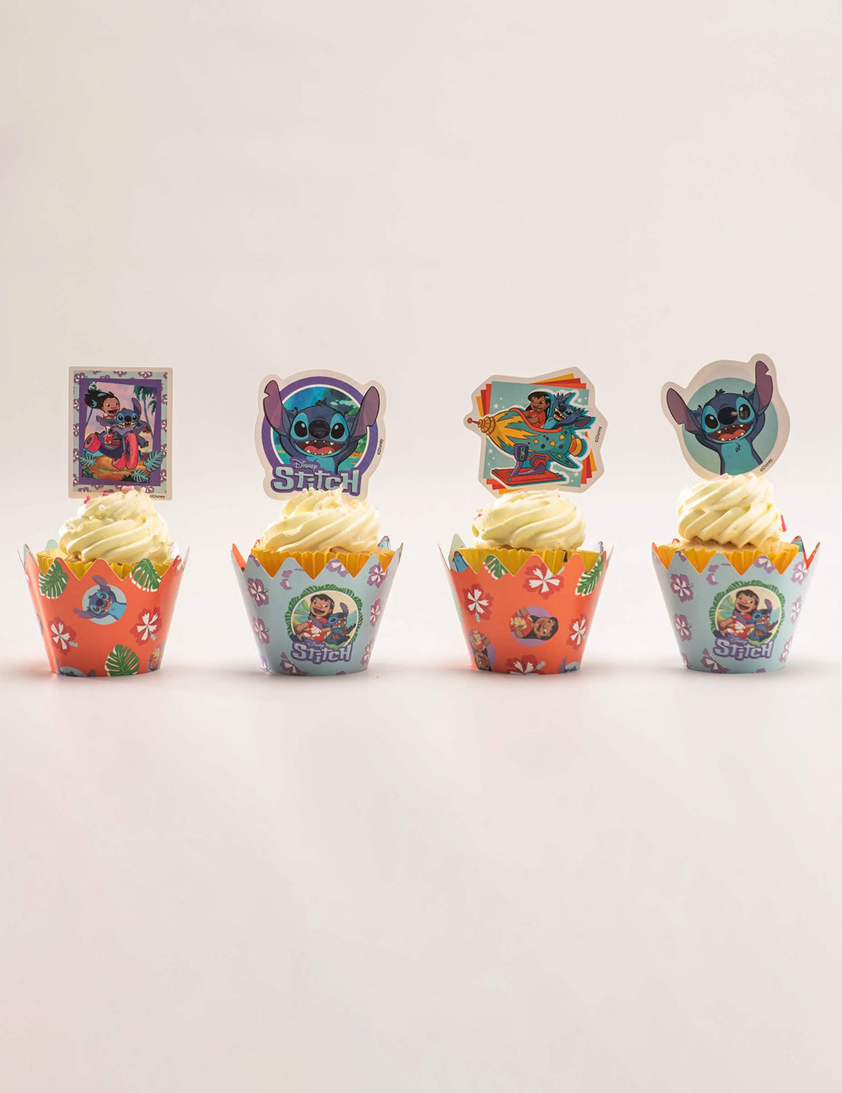 Set 6 okraskov za cupcakes s toperji Stitch™