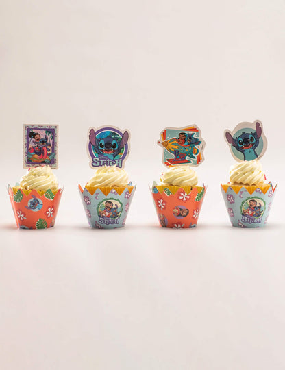 Set 6 okraskov za cupcakes s toperji Stitch™