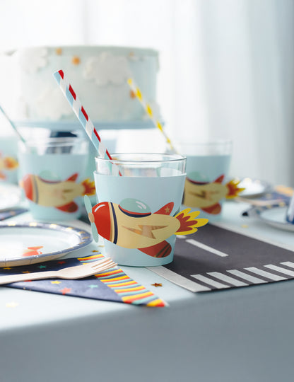 6 papirnatih letalskih tulcev za okrasitev rojstnega dne