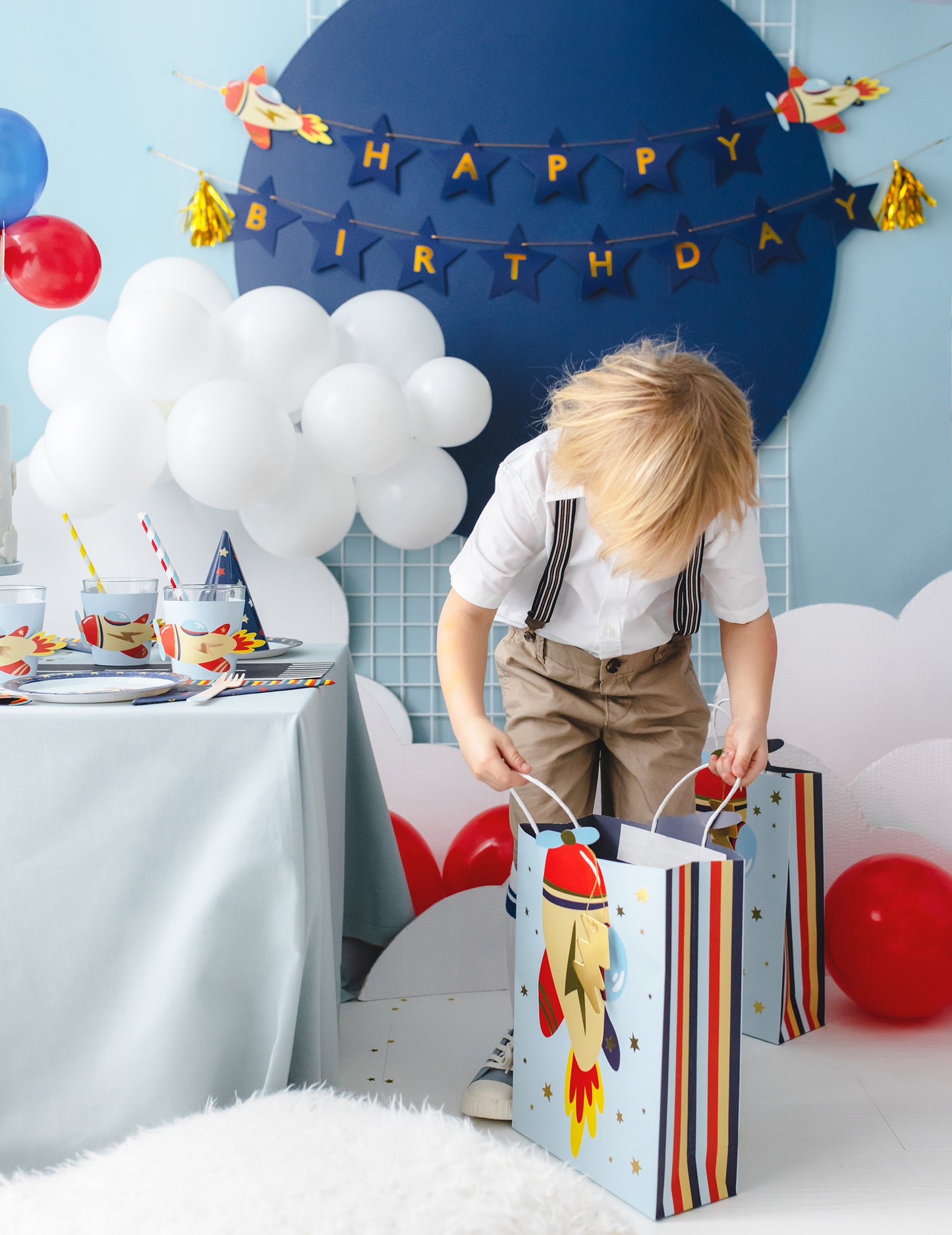 6 papirnatih letalskih tulcev za okrasitev rojstnega dne