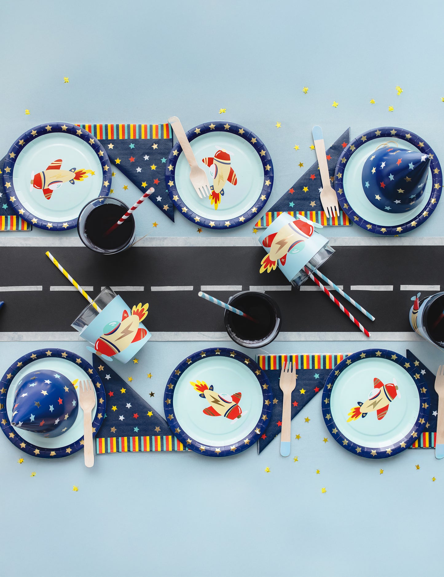 6 papirnatih letalskih tulcev za okrasitev rojstnega dne