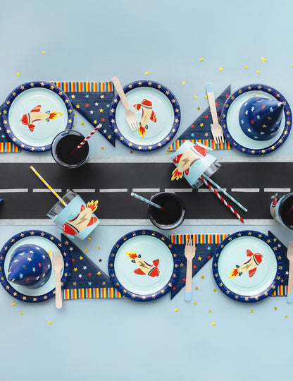 6 papirnatih letalskih tulcev za okrasitev rojstnega dne