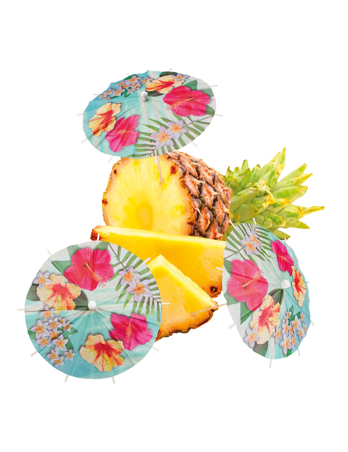 6 havajskih koktajl dežničkov za zabavo 18 cm 