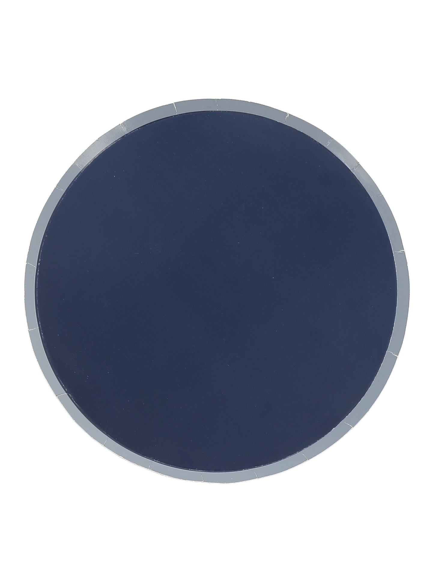 6 majhnih dvobarvnih kartonskih krožnikov, temno modre in viharno modre barve, 18 cm, za zabave