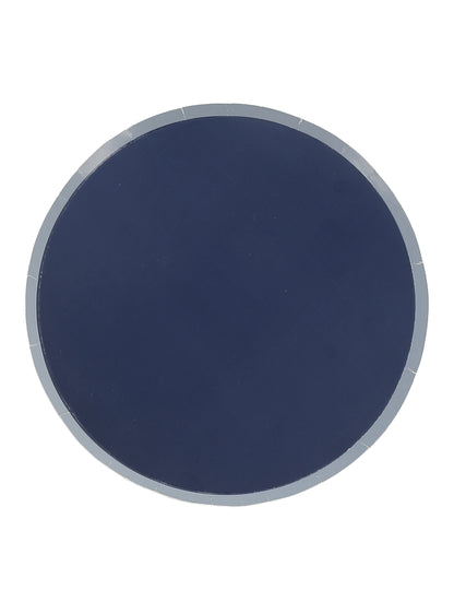 6 majhnih dvobarvnih kartonskih krožnikov, temno modre in viharno modre barve, 18 cm, za zabave