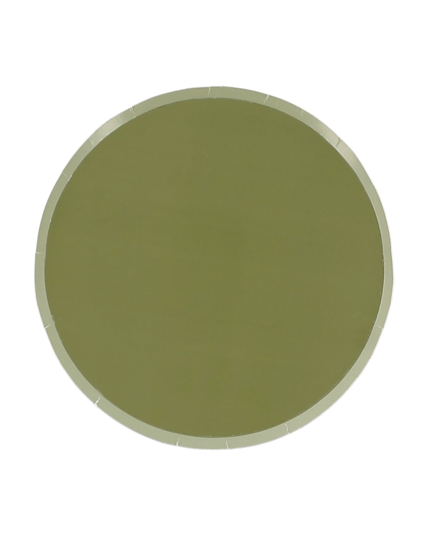 6 majhnih dvobarvnih kartonskih krožnikov v žajbljevo zeleni in sivo-zeleni barvi 18 cm boemski dekor