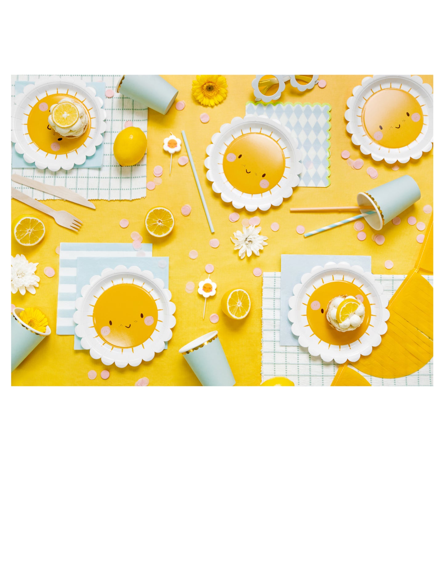 6 majhnih papirnatih krožnikov z motivom nebeško modrega kita 18 cm z zlatimi robovi