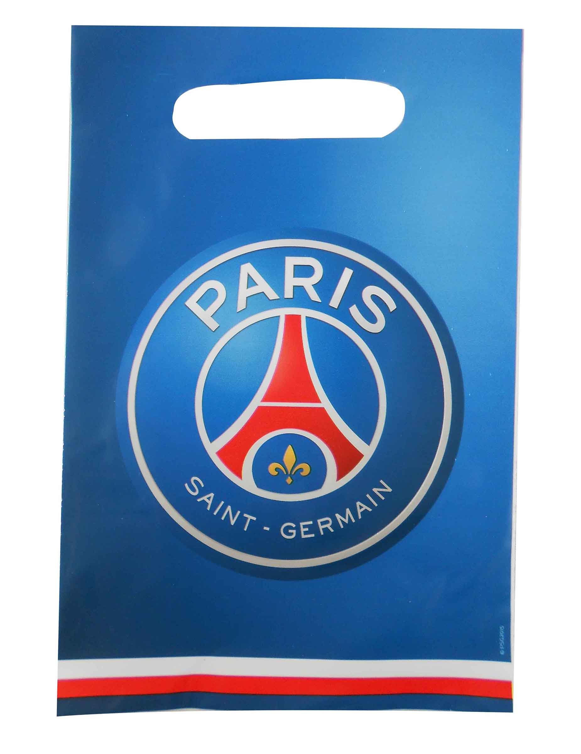 Sacs d'anniversaire PSG pour enfant bleu avec logo officiel