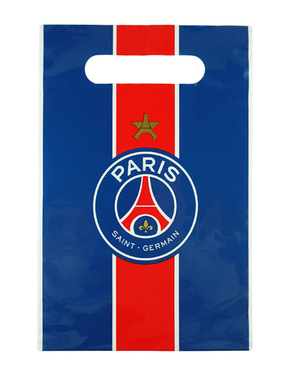 6 Sacs d'anniversaire PSG™ 23 x 15 cm