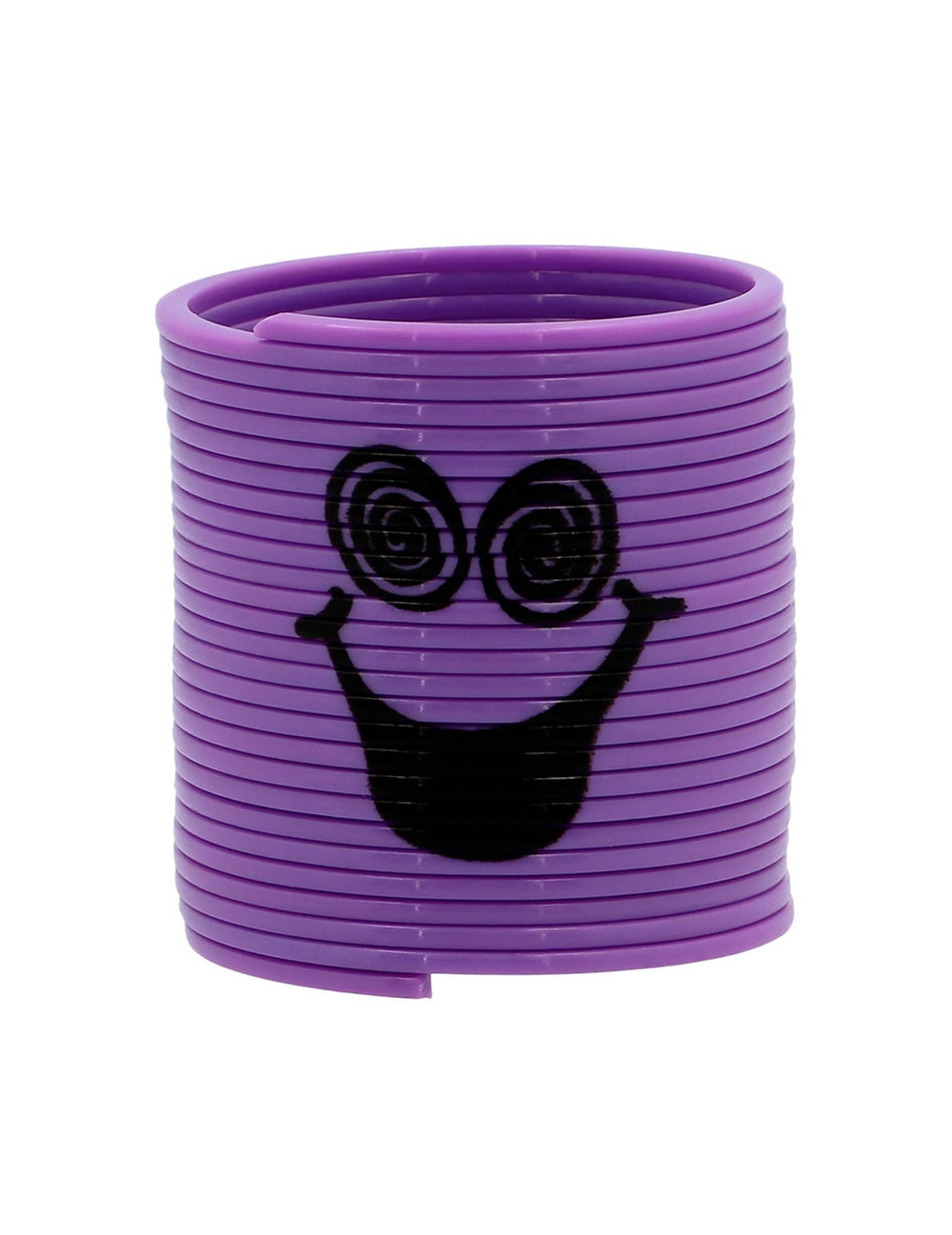 Poudarek na vijolična vzmeti z očmi v spirali iz Slinkies Smileys