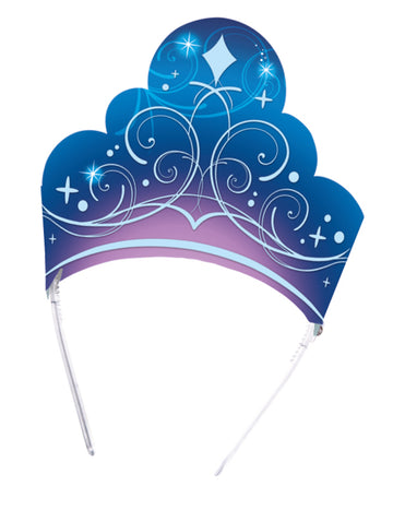 Tiare Cendrillon pour enfant bleue et violette à motifs scintillants