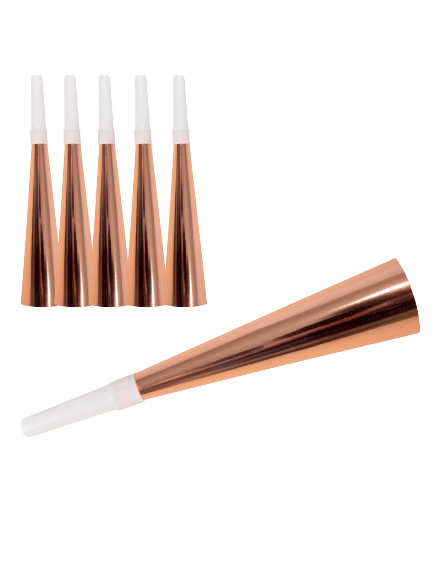 6 Rose Gold Carton Trumze 19 cm