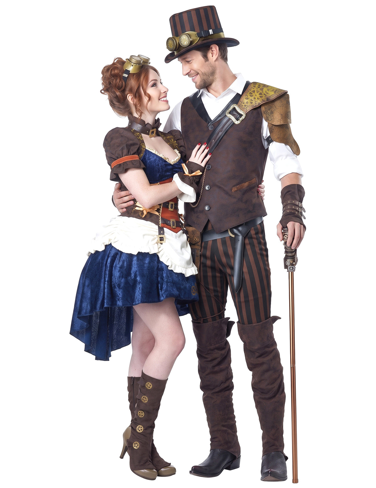 Steampunk retro-futuristični kostum za pare za odrasle