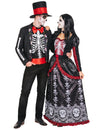 Kostum za mehiški par Dia de los Muertos za odrasle