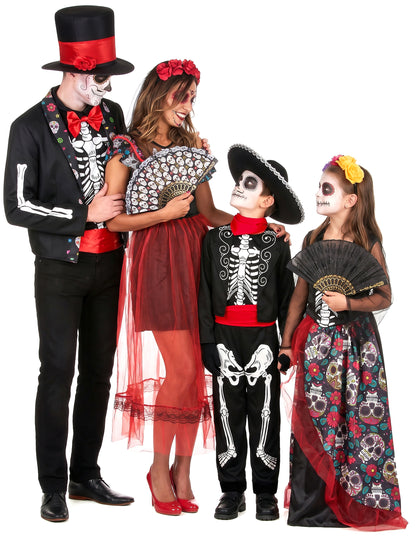 Družinski kostum Dia de los Muertos