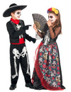 Otroški kostum za par Dia de los Muertos Mehičan