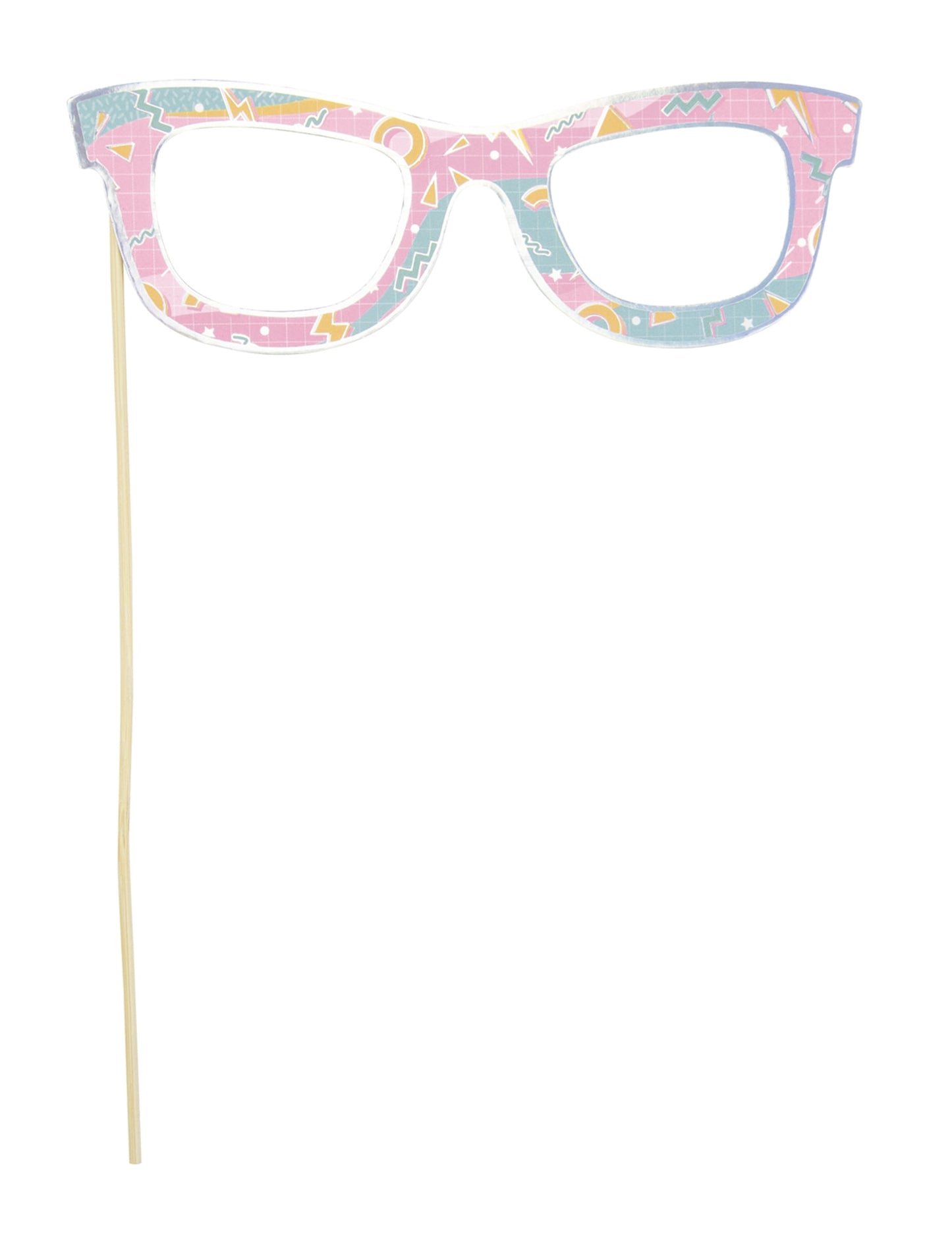 Lunettes sur tige de l'accessoire photobooth années 90