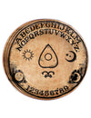 Assiettes en carton Ouija pour fête marron et noir style parchemin