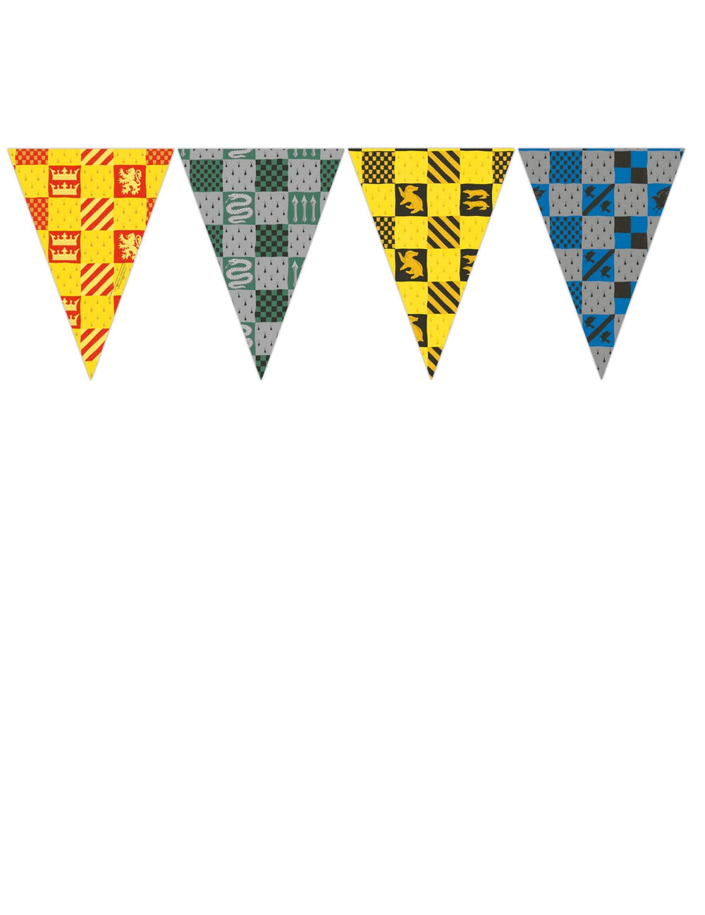 Papirnata zastavica Poudlard Harry Potter pisano v barvah 4 hiš