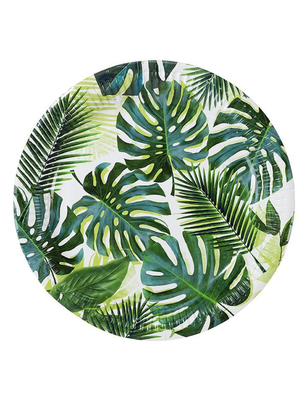 Mise en situation de table des assiettes en carton tropical