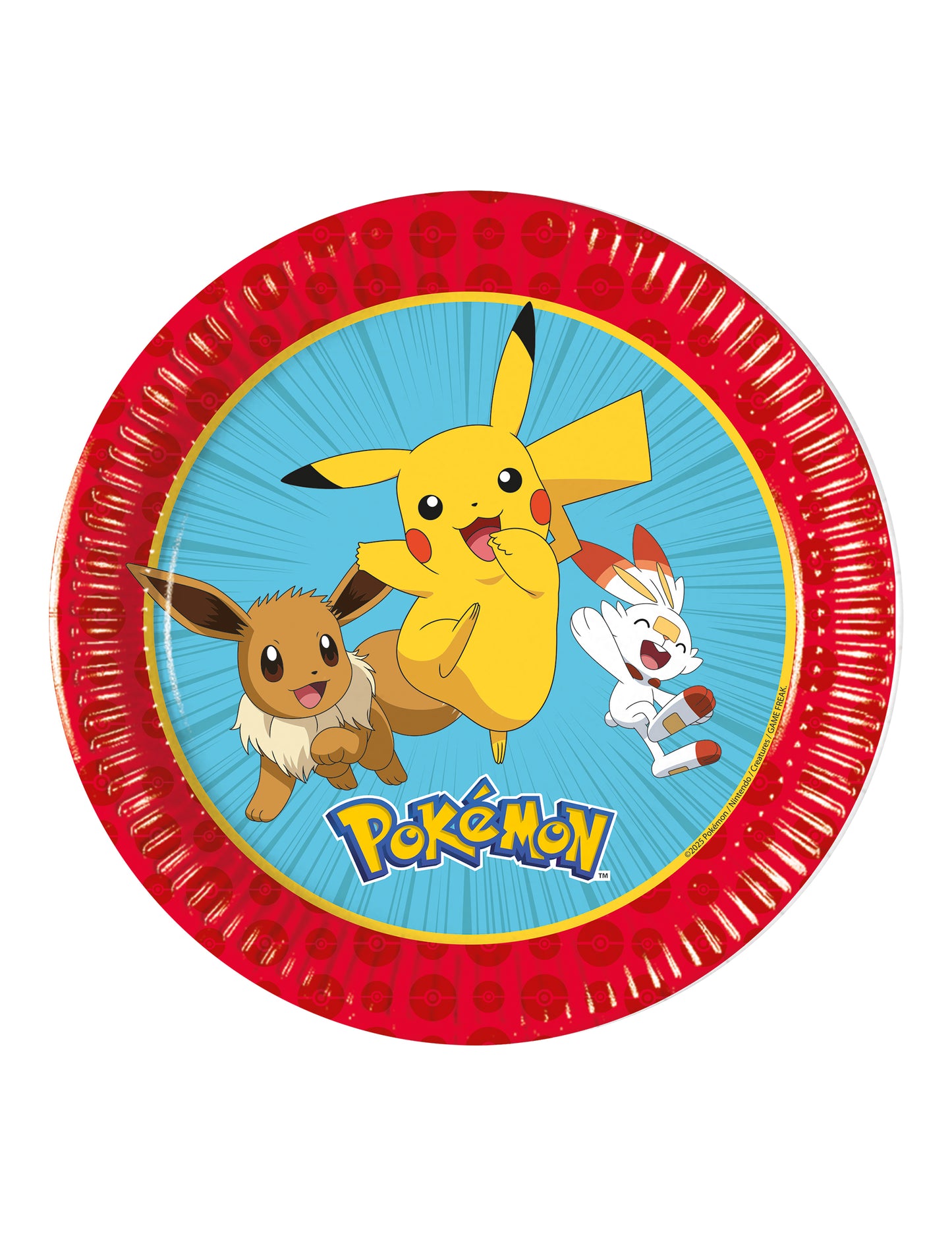 8 majhnih kartonskih krožnikov Pokémon™ Next Generation 20 cm 