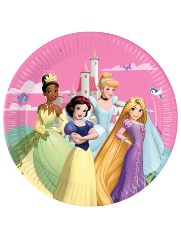 8 Assiettes Princesses Disney 23 cm