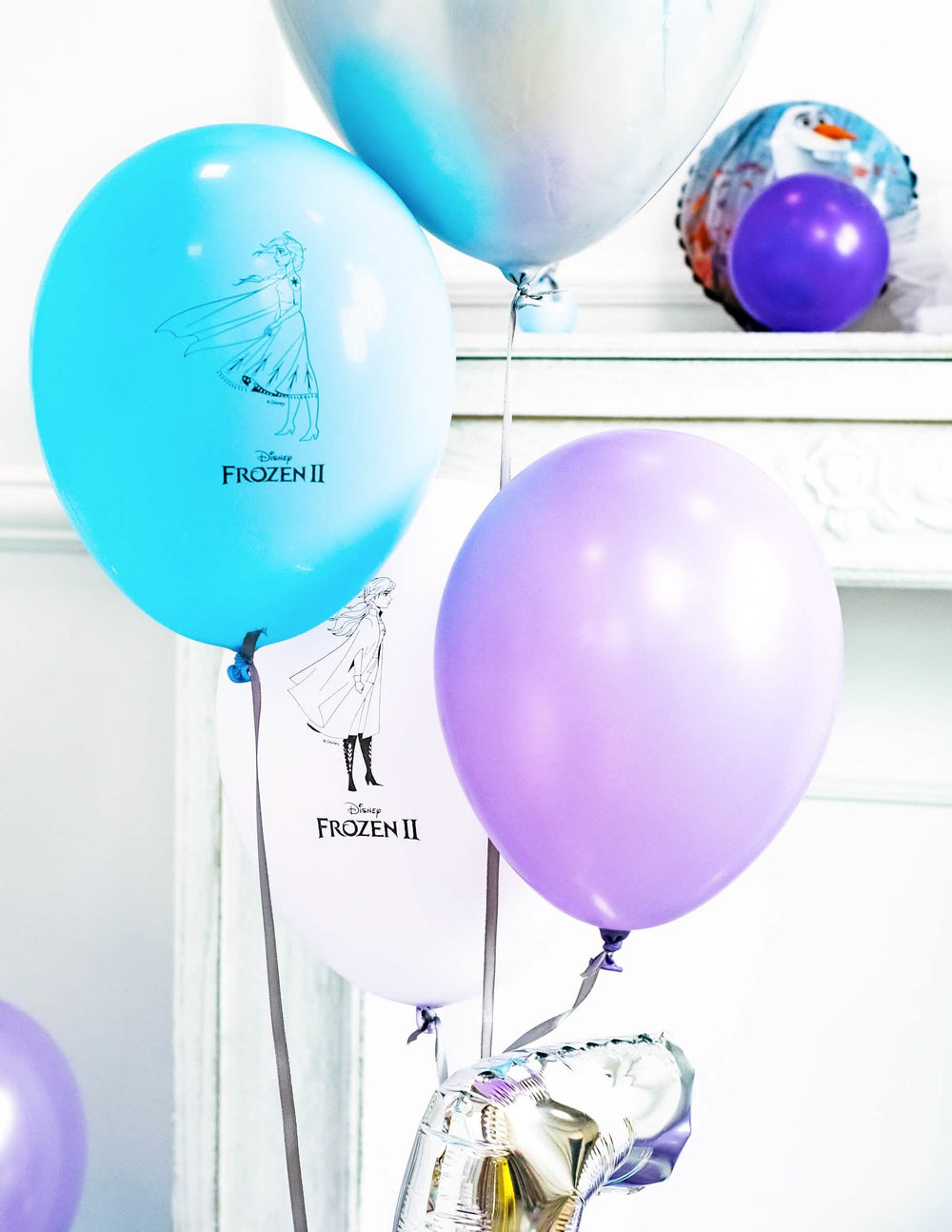 Postavitev balonskega šopka iz lateksa Ledeno kraljestvo 2
