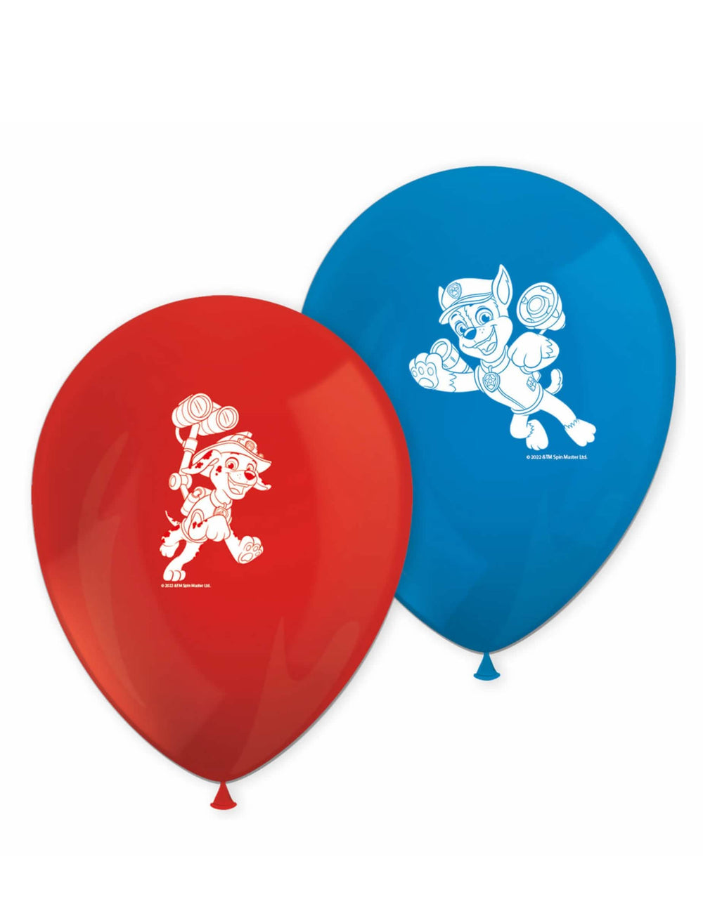 8 baloni iz lateksa Paw Patrol pripravljen za akcijo za otrok rdeča in modra
