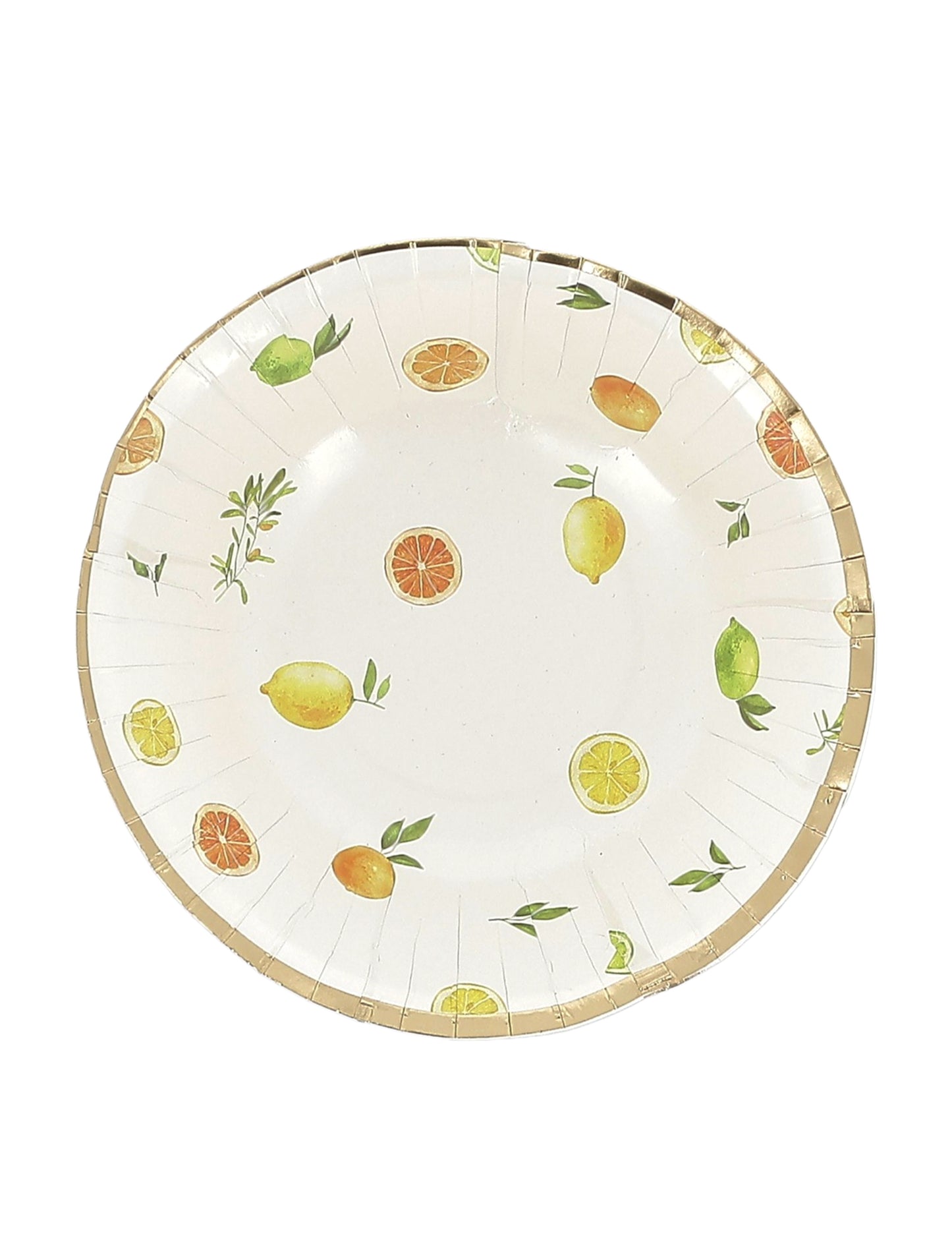 8 skledic za šumeče pijače iz citrusov, kartonske, kremne, oranžne, rumene in zlate barve, 13,5 cm, sadna dekoracija