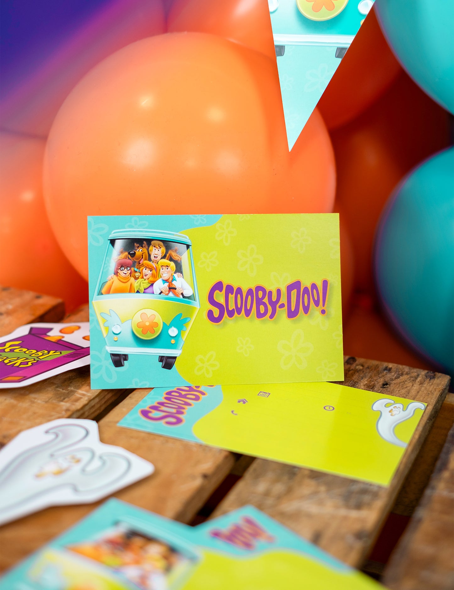 8 vabilnih kartic s Scooby-Doo Envolpess 10x16cm