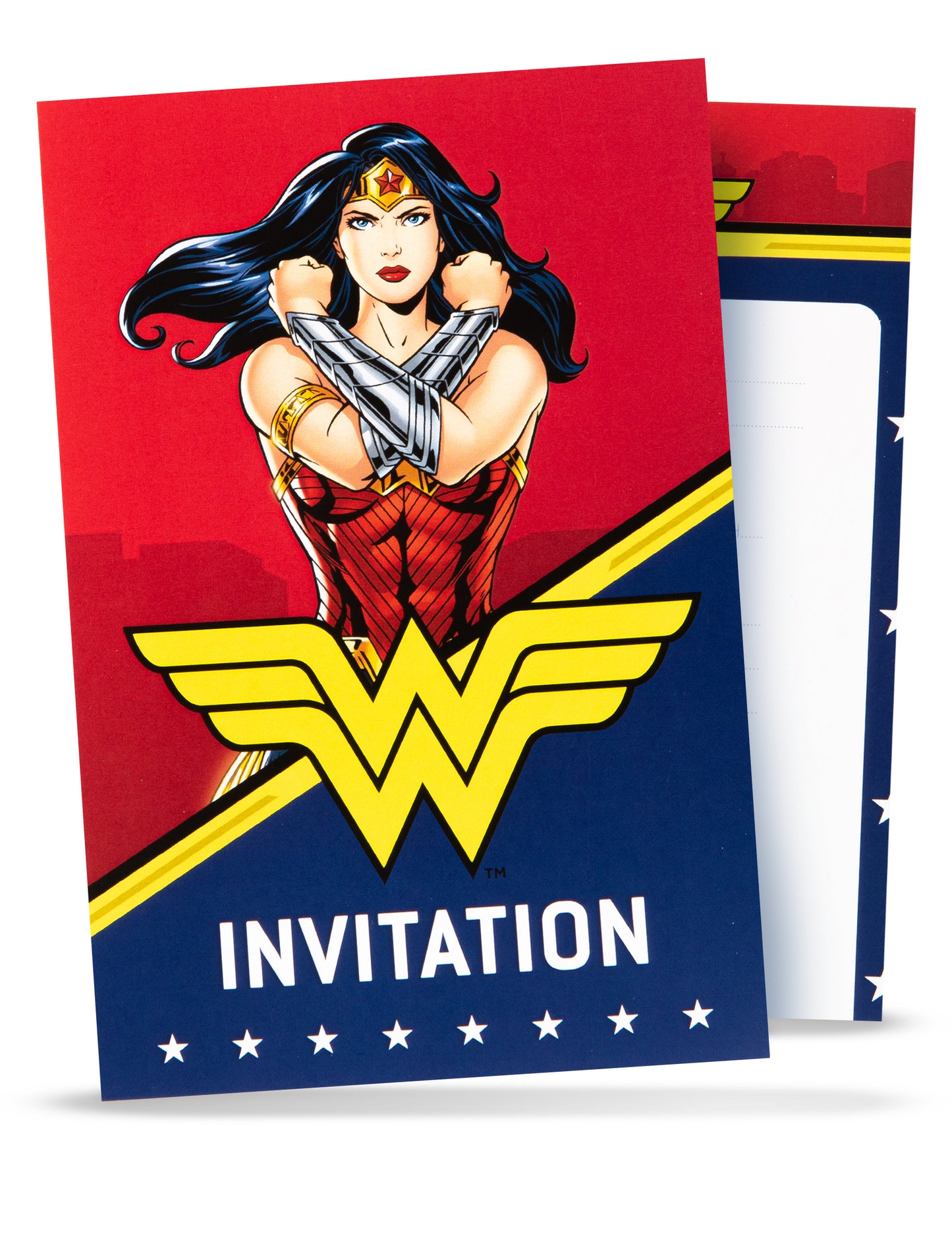 8 vabilnih kartic z ovojnicami Wonder Woman 10x16cm