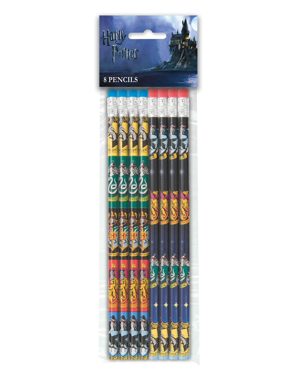 Pogled na embalažo 8 svinčnikov Harry Potter