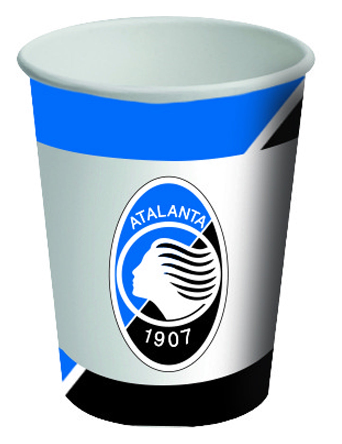 8 kartonskih kozarčkov Atalanta™ belo-modre barve, 266 ml