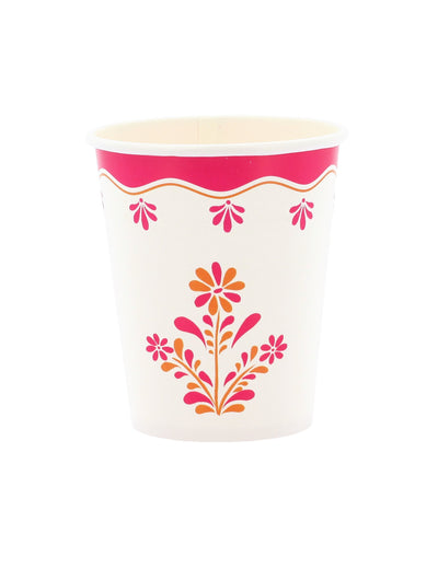 8 kartonskih lončkov Pink Limonada 255 ml