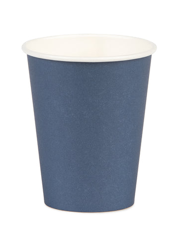 8 gobelets en carton bleu marine 210 ml pour fête