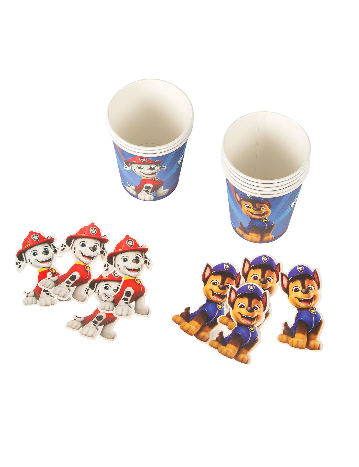 8 modrih kartonskih kozarcev Pat'patrouille™ 250 ml