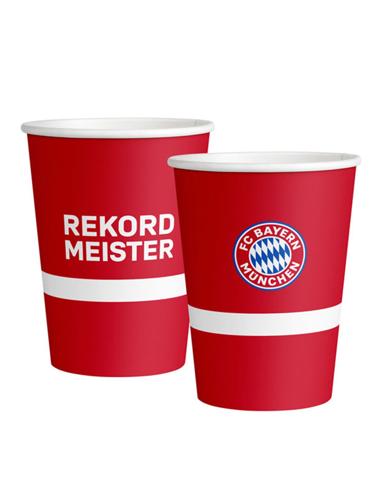 8 kartonskih skodelic FC Bayern München 250 ml