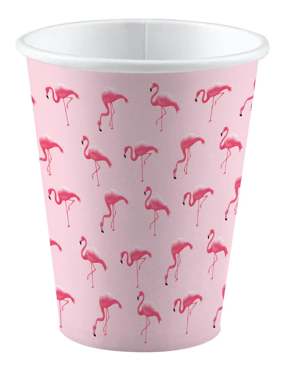 Kartonasti lončki s temo flamingo paradise havaji roza z vzorci rožnatih flamingov