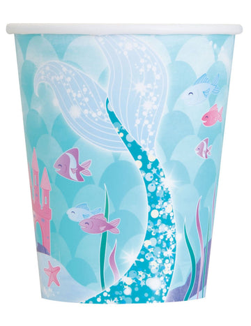 8 kartonskih skodelic Pretty Mermaid 270 ml